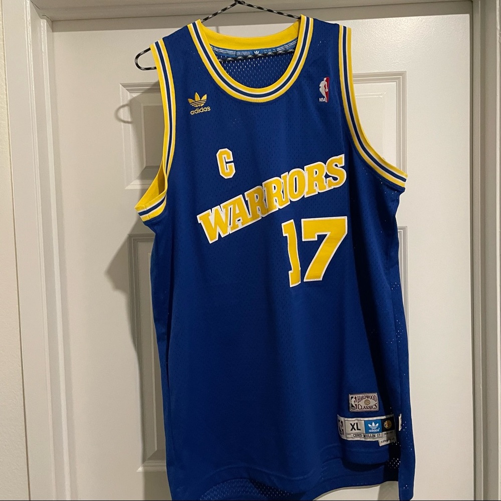 Adidas Hardwood Classics Chris Mullin Warriors Jersey